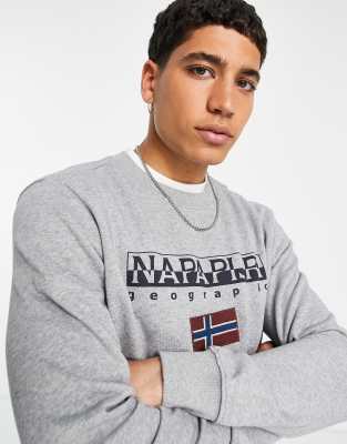 Napapijri Ayas sweatshirt in light grey