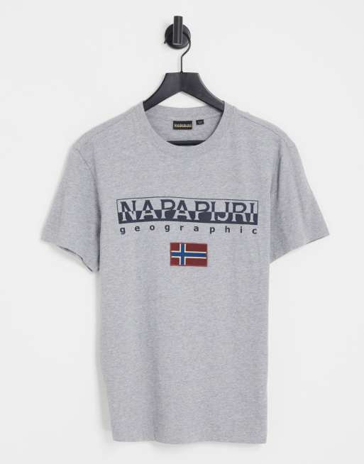 Napapijri - Ayas - T-shirt in grijs 