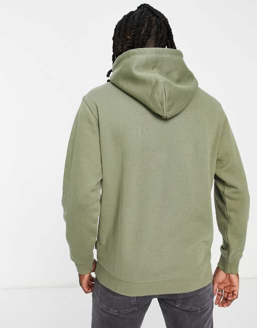 Napapijri b-morgex hoodie in green with patch logo | ASOS