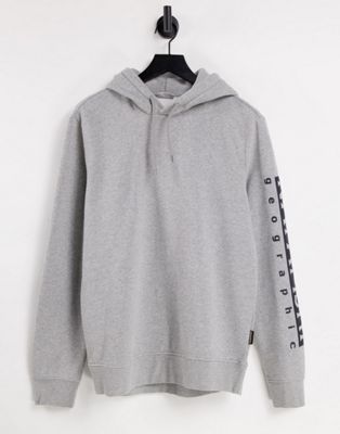 Napapijri Badas hoodie in light grey