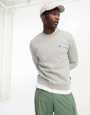 Napapijri Napapijri Balis small logo fleece sweatshirt in grey