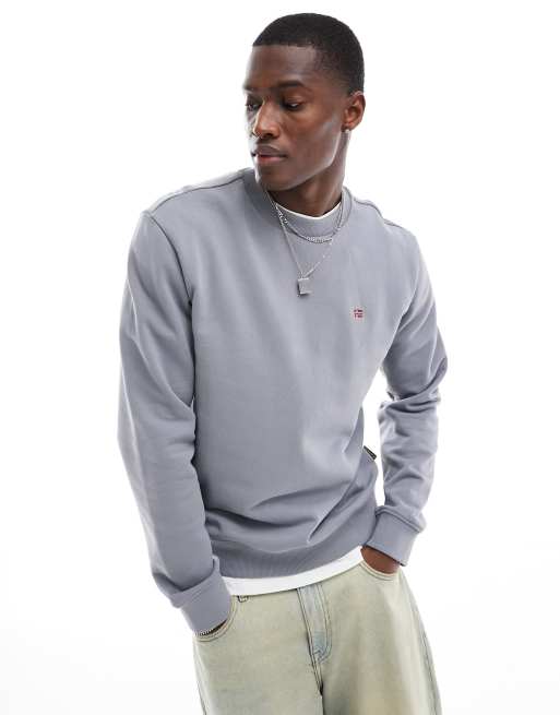 Napapijri - Balis - Sweat avec petit logo - Gris