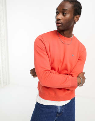 Napapijri Balis small logo fleece sweatshirt in orange - ASOS Price Checker