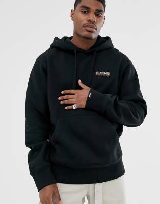 black napapijri hoodie