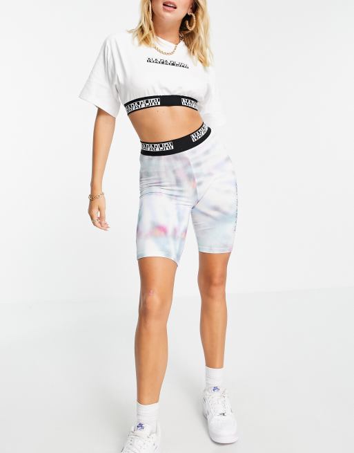 Napapijri Beatnik tie dye shorts in multi Exclusive at ASOS, 4 of 4
