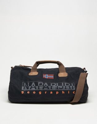 Napapijri Bering 48l barrel bag in black - ASOS Price Checker