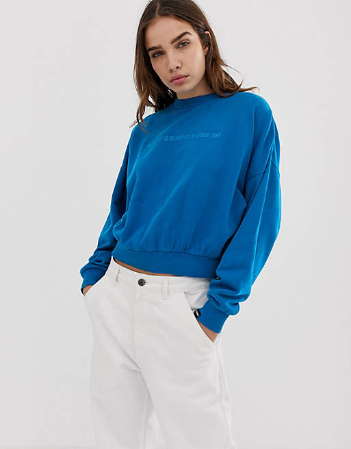 Napapijri Boa sweatshirt in blue | ASOS