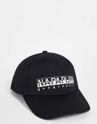Cappellino NAPAPIJRI Con Box Logo - Unisex, Colore Nero, 100% Poliammide