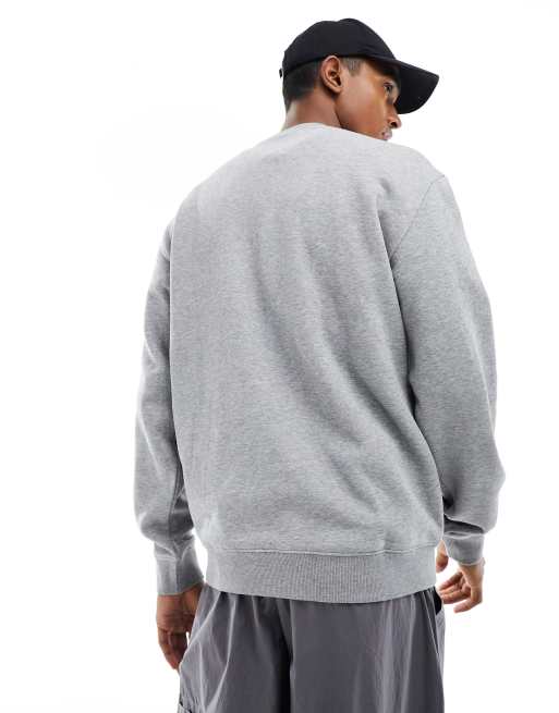 Napapijri Box chest logo sweatshirt in grey marl, 4 of 4