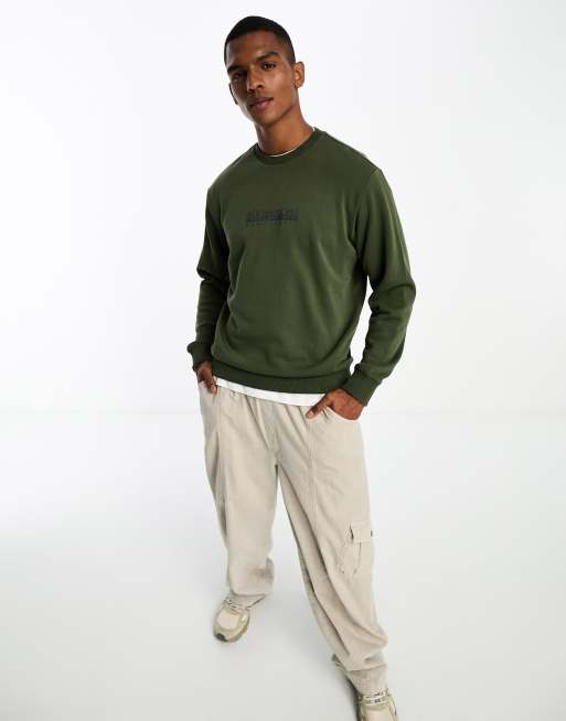 Khaki mens cheap sweatshirt