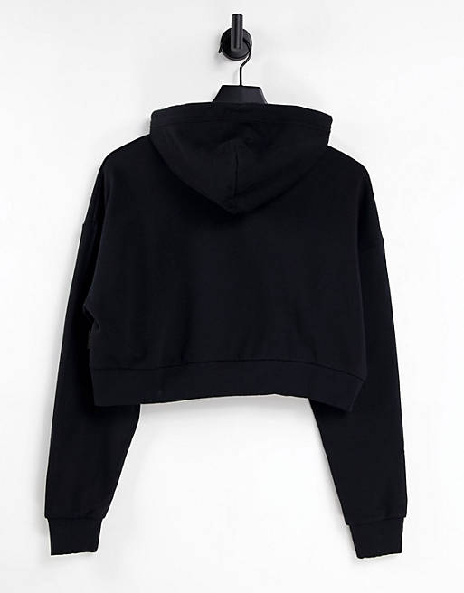 Napapijri Box cropped hoodie in black 