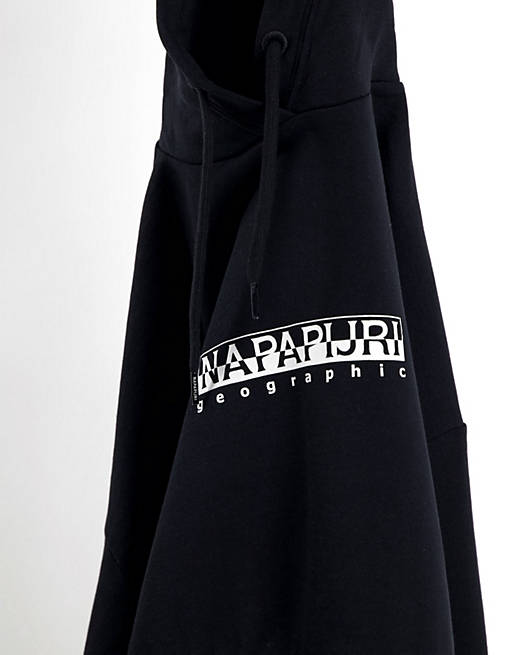  Napapijri Box cropped hoodie in black 