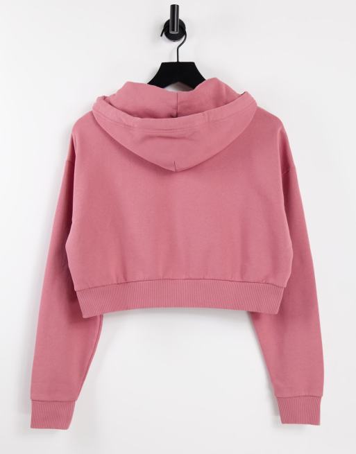 Light pink shop cropped hoodie