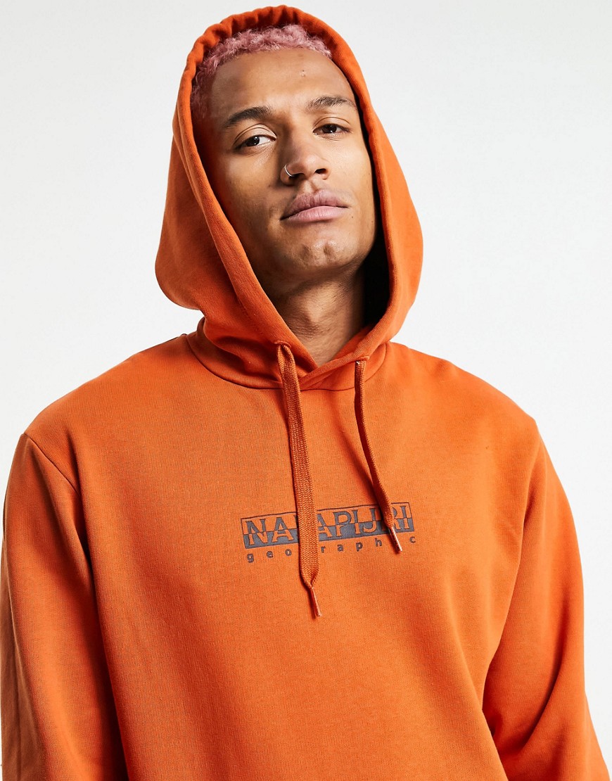 Napapijri Box hoodie in burnt orange