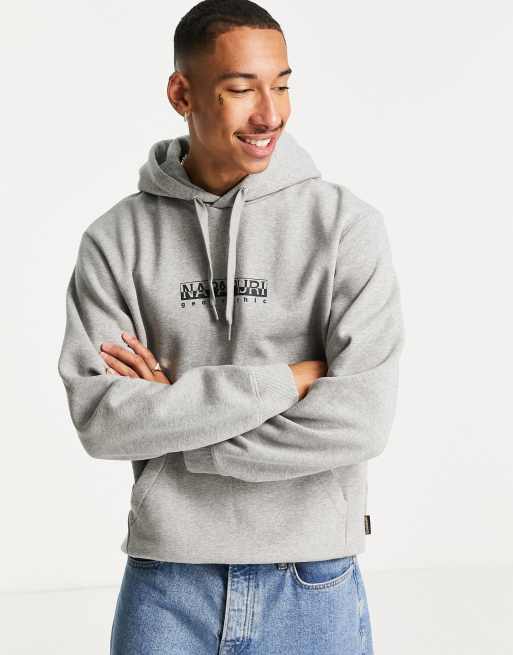 Grey napapijri online hoodie