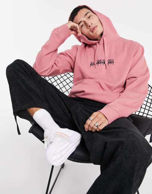 Pink hoodie black store jeans