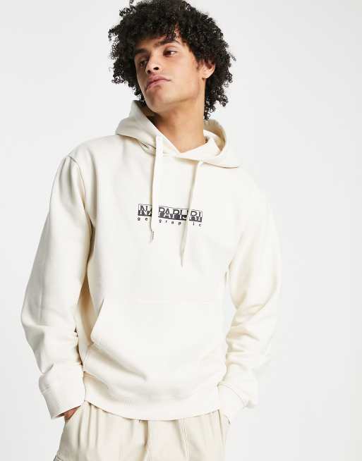 White cheap napapijri hoodie