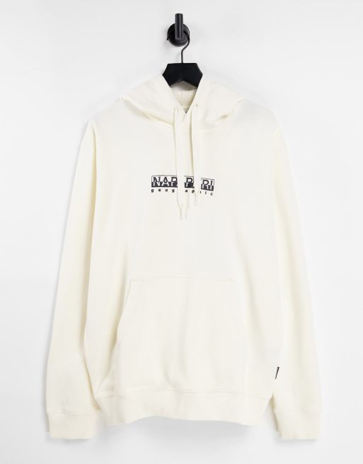 White discount napapijri hoodie