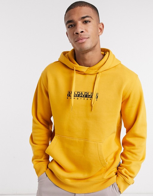 Napapijri Box hoodie in yellow
