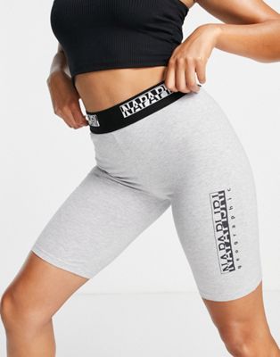 Napapijri Box legging shorts in light grey