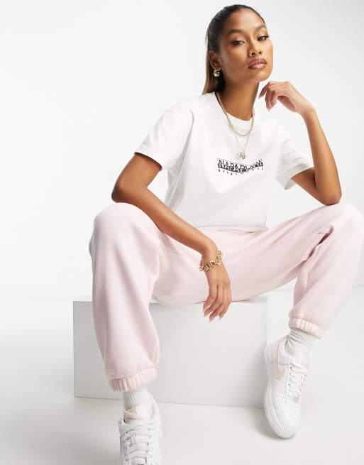 NAPAPIJRI Box Logo T-Shirt Manica Corta Taglia L: Maglietta Basic E Comoda Per Uomo, Cotone Morbido - 6