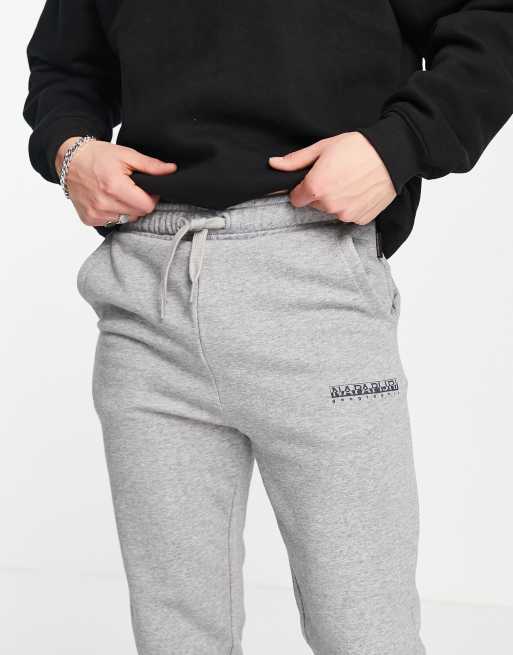 Napapijri box logo trackies in grey, 4 of 4