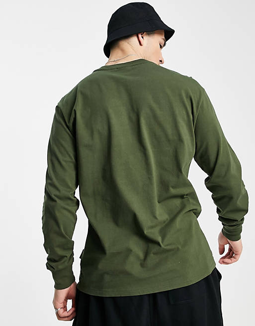 T-Shirts & Vests Napapijri Box long sleeve t-shirt in green 