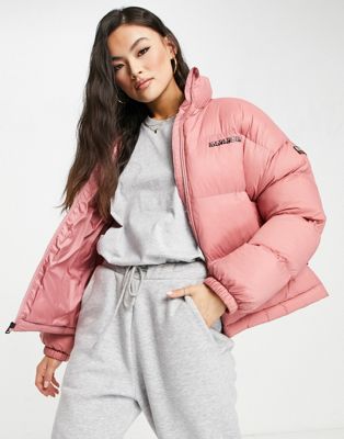 Napapijri Box puffer jacket in pink