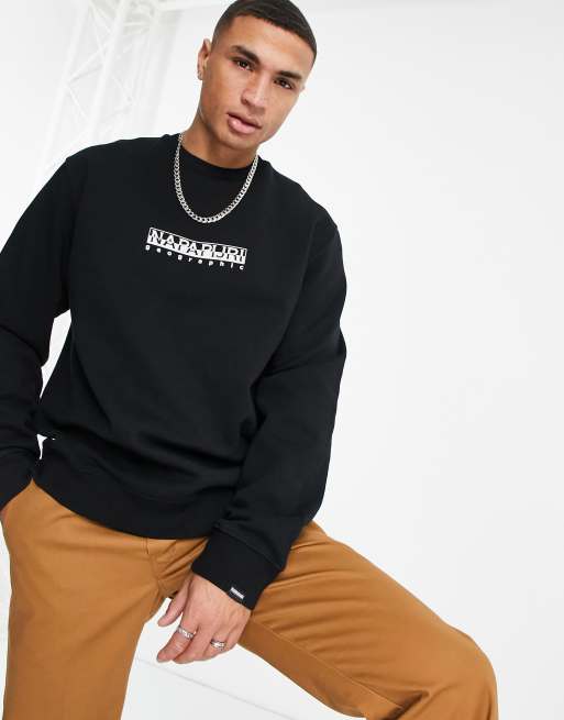 Napapijri black sweatshirt new arrivals