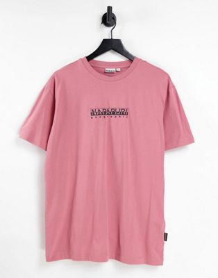 Napapijri Box t-shirt in pink