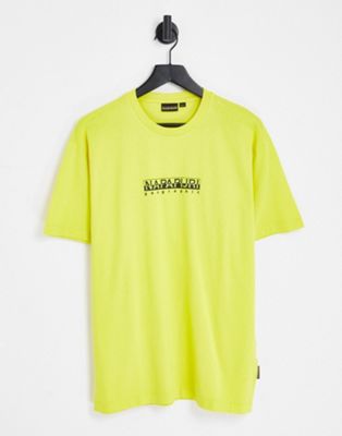 Napapijri Box t-shirt in yellow