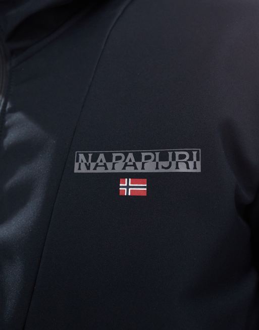 Napapijri - Bunz - Waterbestendig jack met logo in zwart, 3 van 4