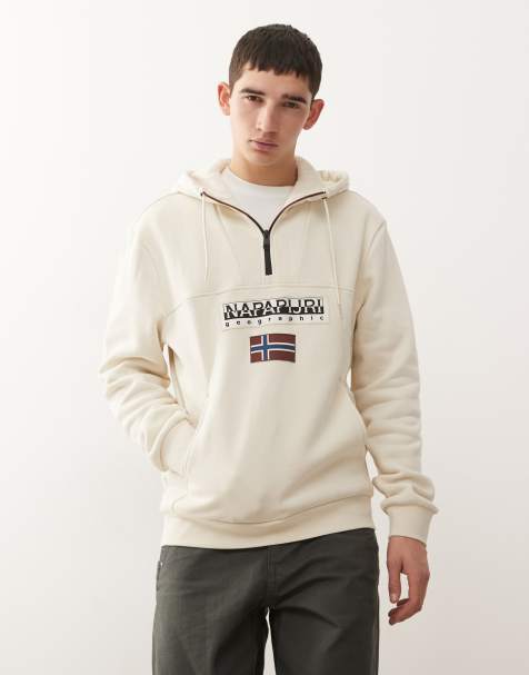 Napapijri - Burgee - Jack met 1/4 rits in beige - view 1