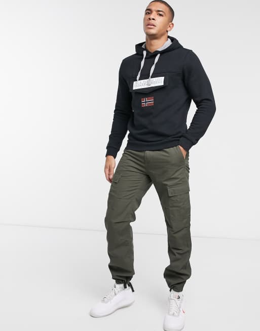 Napapijri – Burgee – Schwarzer Kapuzenpullover