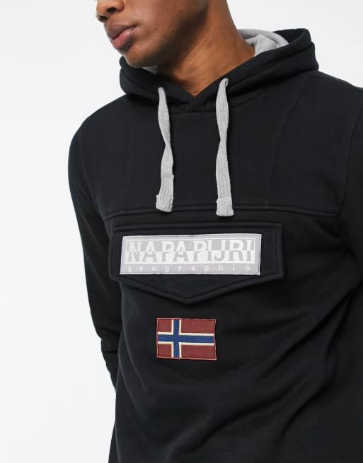 Napapijri burgee hoodie store black