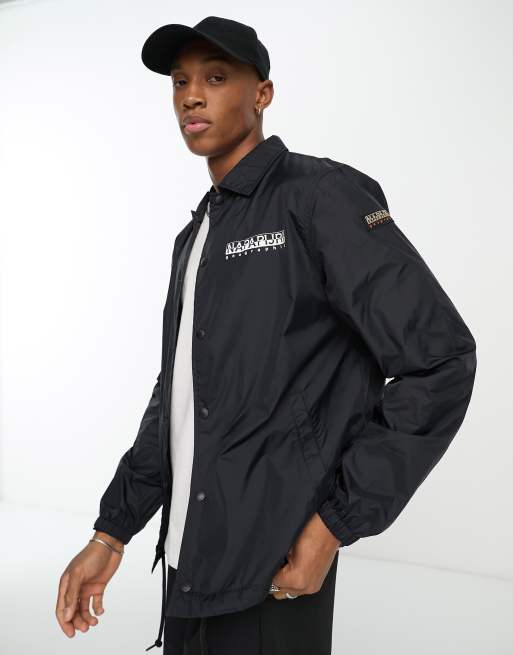 Napapijri Canar coach jacket in black | ASOS