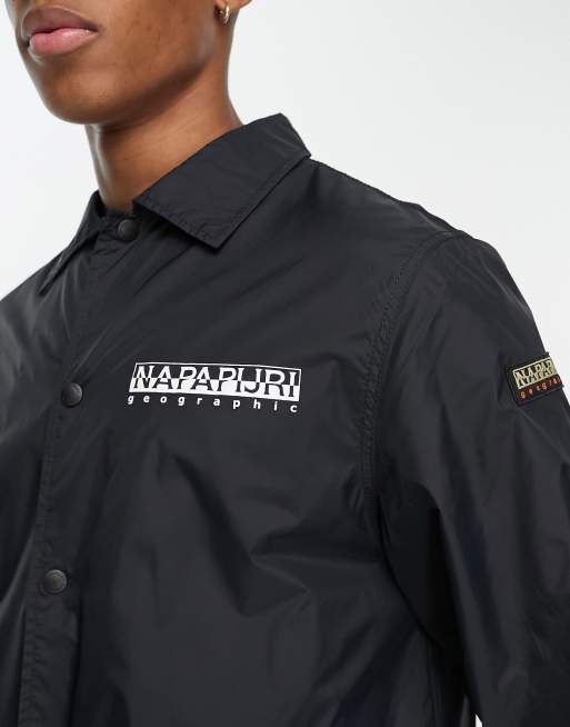 Napapijri Canar coach jacket in black, 3 of 4