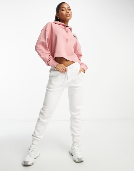 Adidas originals coeeze shop cropped hoodie in pink