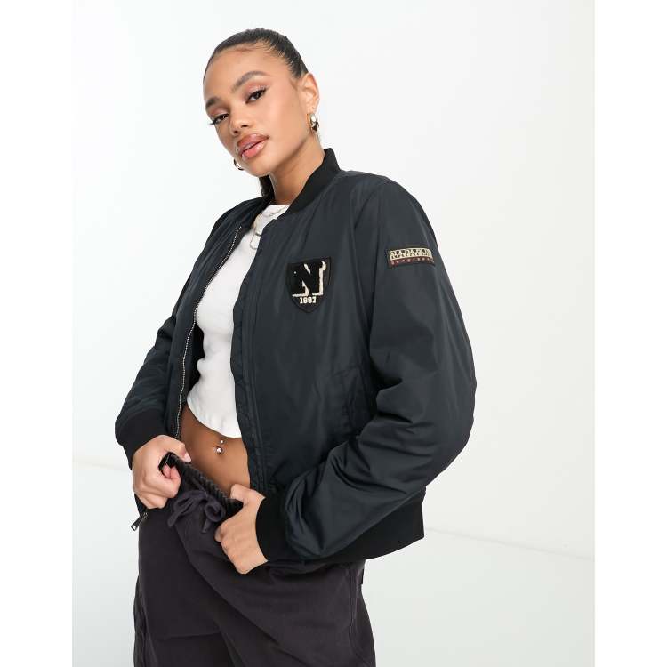 Calvin klein clearance varsity bomber jacket