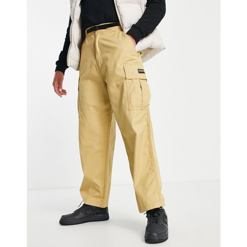 7peoI Activewear Napapijri - Dru - Pantaloni cargo beige 
