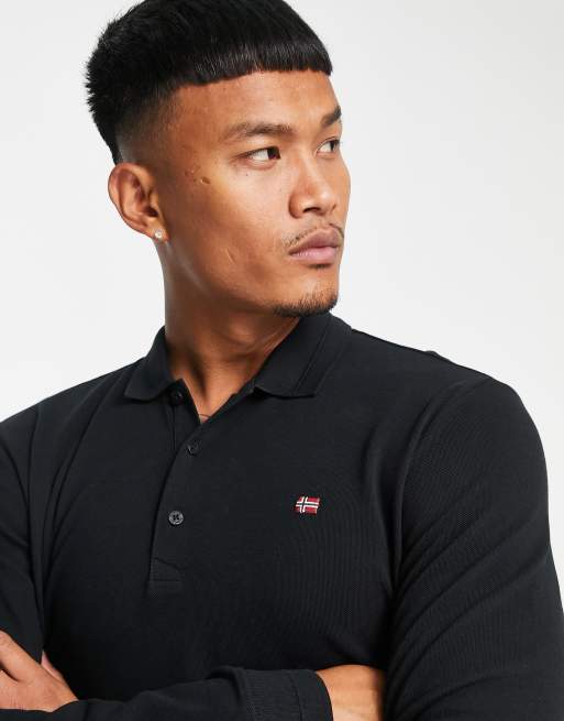 Napapijri polo manica on sale lunga