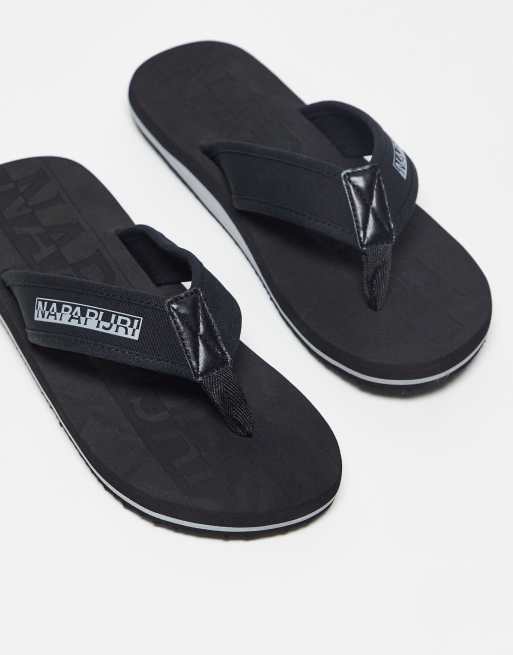 Napapijri Elm flip flops in black | ASOS