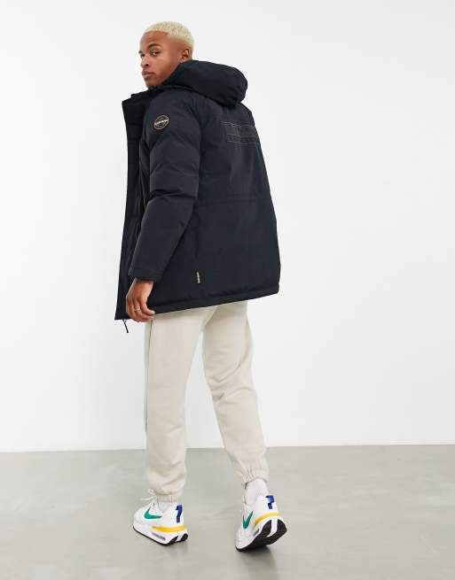 Napapijri Epoch waterproof insulated hooded parka in black, 4 of 4
