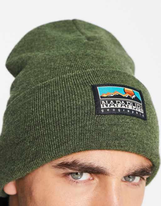 Napapijri - F-mountain - Beanie met logopatch in groen, 3 van 4