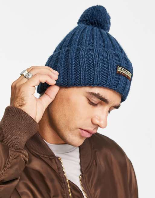 Napapijri – Foli 3 – Niebieska czapka beanie
