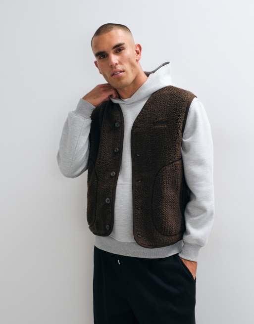 Napapijri gilet in brown, 2 of 5