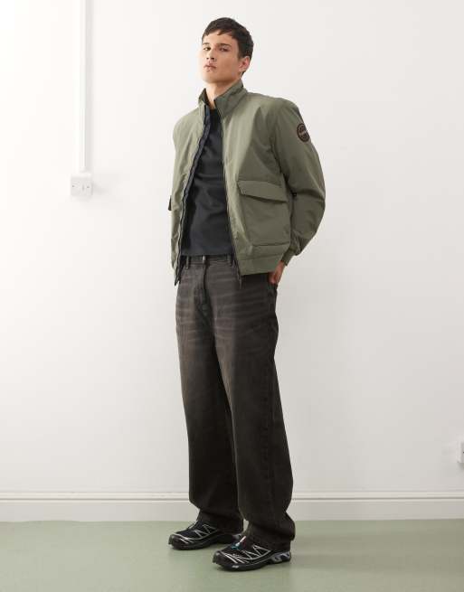 Napapijri Giovi jacket in khaki, 2 of 5