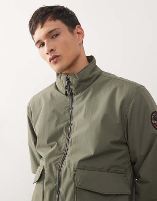 Napapijri Giovi jacket in khaki, 5 of 5