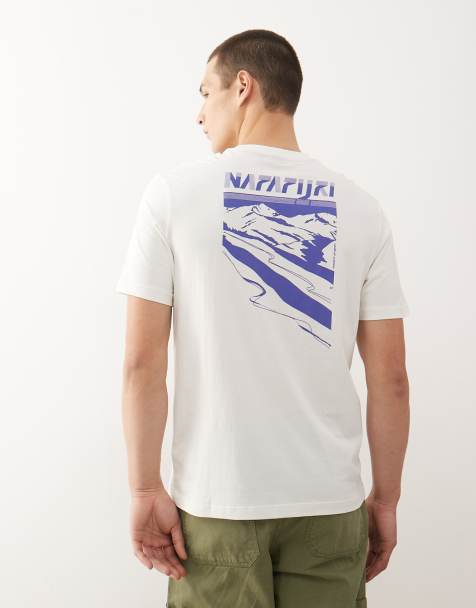 Napapijri Guide backprint t-shirt in white - view 1