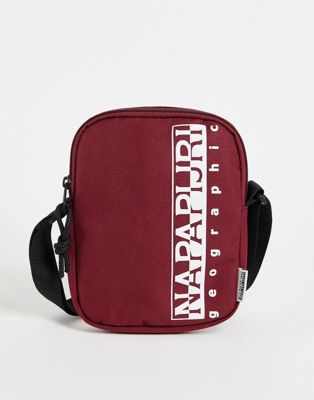 Napapijri Happy cross body bag in burgundy-Red